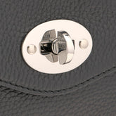 POSTINA® M IN PELLE MARTELLATA BLACK NERO | Zanellato