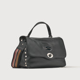 POSTINA® S IN PELLE MARTELLATA BLACK NERO | Zanellato