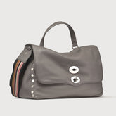 POSTINA® M IN PELLE MARTELLATA MONTEBIANCO - Borse a Spalla | Zanellato