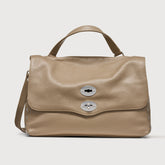POSTINA® M IN PELLE MARTELLATA GREY CRETA | Zanellato