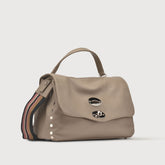 POSTINA® S IN PELLE MARTELLATA GREY CRETA - Borse iconiche | Zanellato