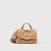 POSTINA® BABY IN PELLE MARTELLATA BROWN CANTUCCI - Mini Bag | Zanellato