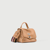 POSTINA® BABY IN PELLE MARTELLATA BROWN CANTUCCI - Mini Bag | Zanellato