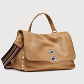 POSTINA® M IN PELLE MARTELLATA BROWN CANTUCCI - Borse iconiche | Zanellato
