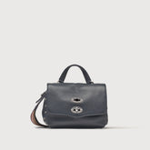POSTINA® BABY IN PELLE MARTELLATA DARK NAVY - Mini Bag | Zanellato