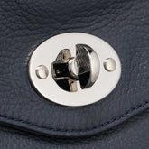 POSTINA® M IN PELLE MARTELLATA DARK NAVY | Zanellato