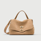 POSTINA® S IN NABUK BEIGE SAN GIMIGNANO - Borse in Pelle Nabuk | Zanellato