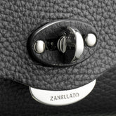 LETTERA® S IN PELLE MARTELLATA BLACK NERO | Zanellato
