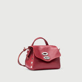 POSTINA® SBABY IN PELLE LAMINATA RED MONTEPULCIANO D'ABRUZZO - Borse in Pelle Laminata | Zanellato