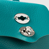 POSTINA® SBABY IN PELLE LAMINATA GREEN PESTO GENOVESE | Zanellato