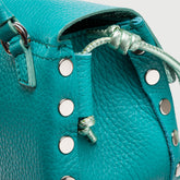 POSTINA® SBABY IN PELLE LAMINATA GREEN PESTO GENOVESE | Zanellato