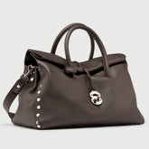 DOTTA® XL IN PELLE MARTELLATA BROWN CASTEL DEL MONTE - Dotta® | Zanellato