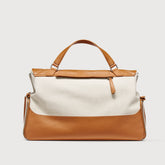 BORSA RACQUET CLUB EXTRA LARGE IN PELLE MARTELLATA BROWN BALCONIERA | Zanellato