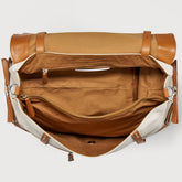 BORSA RACQUET CLUB EXTRA LARGE IN PELLE MARTELLATA BROWN BALCONIERA | Zanellato