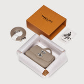 POSTINA® WALLET IN PELLE MARTELLATA GREY CRETA | Zanellato