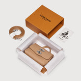 POSTINA® WALLET IN PELLE MARTELLATA BROWN CANTUCCI | Zanellato