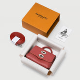 POSTINA® WALLET IN PELLE MARTELLATA RED RADICCHIO DI TREVISO | Zanellato