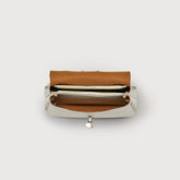 POSTINA® WALLET IN PELLE MARTELLATA BIANCO LATTE | Zanellato
