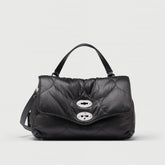 POSTINA® S IN TESSUTO BLACK LIQUIRIZIA - Borse in Pelle e Tessuto | Zanellato