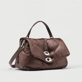 POSTINA® S IN TESSUTO BROWN PERUGIA - Borse in Pelle e Tessuto | Zanellato